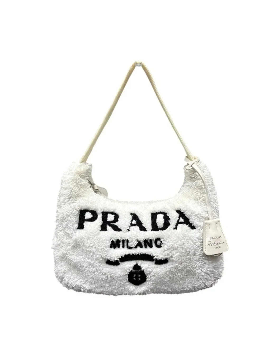 Prada Terry Handbag Nylon Fleece